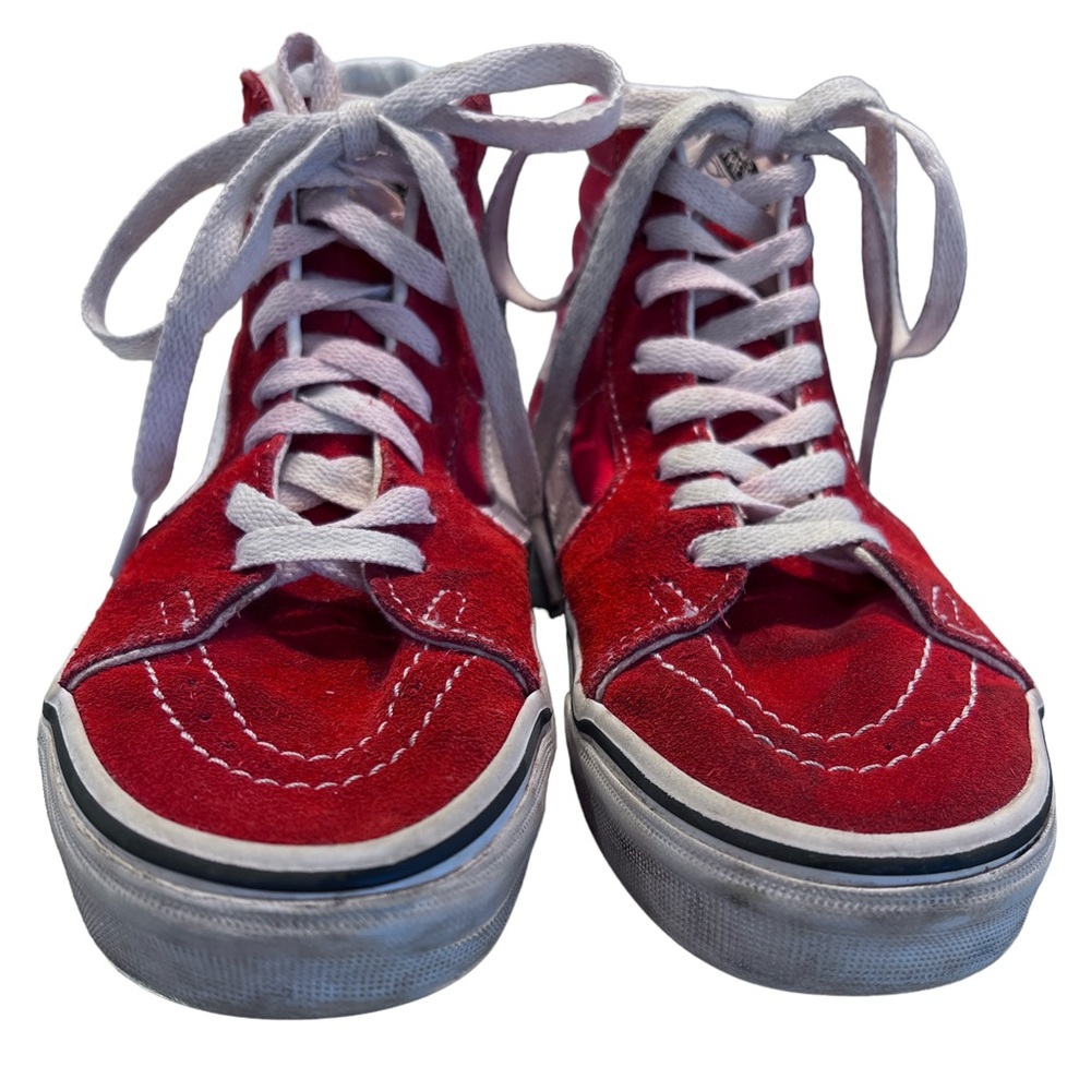 Vans size 3.5 Red High Top Shoes